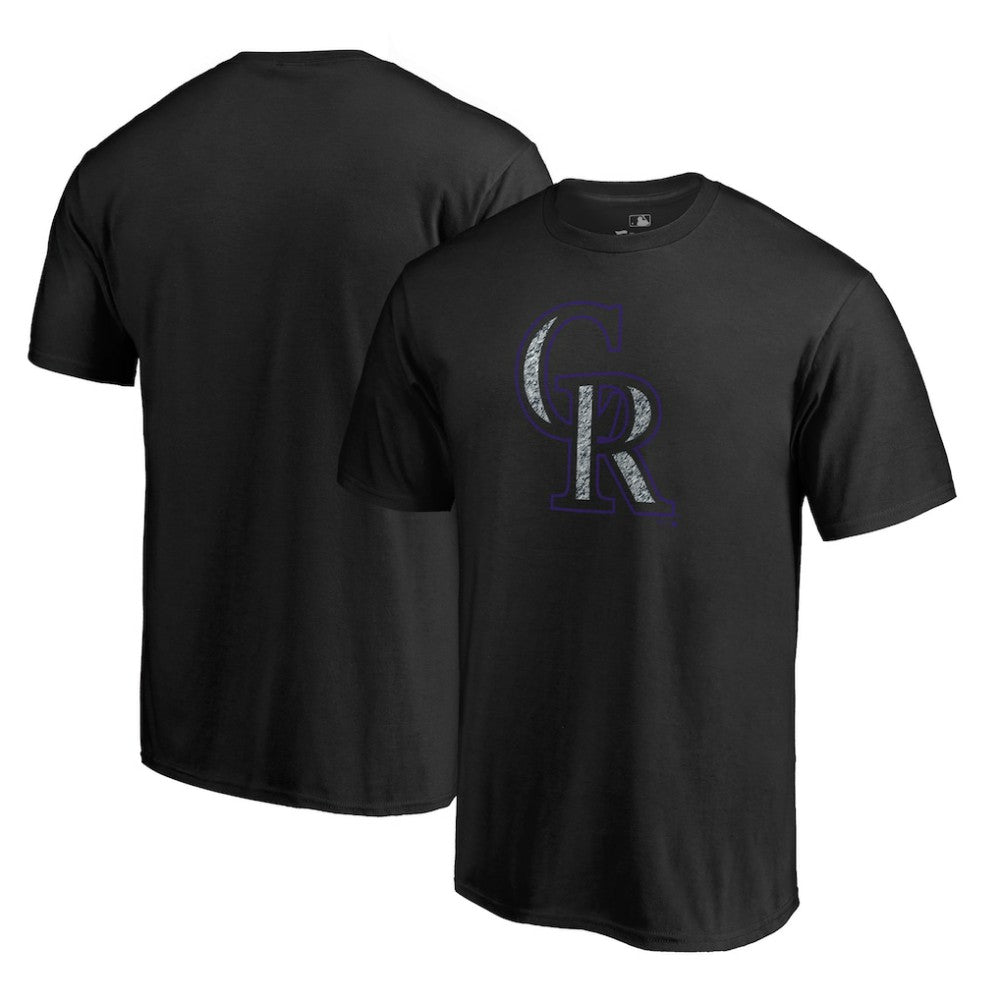 Colorado Rockies Static Logo T-Shirt Black