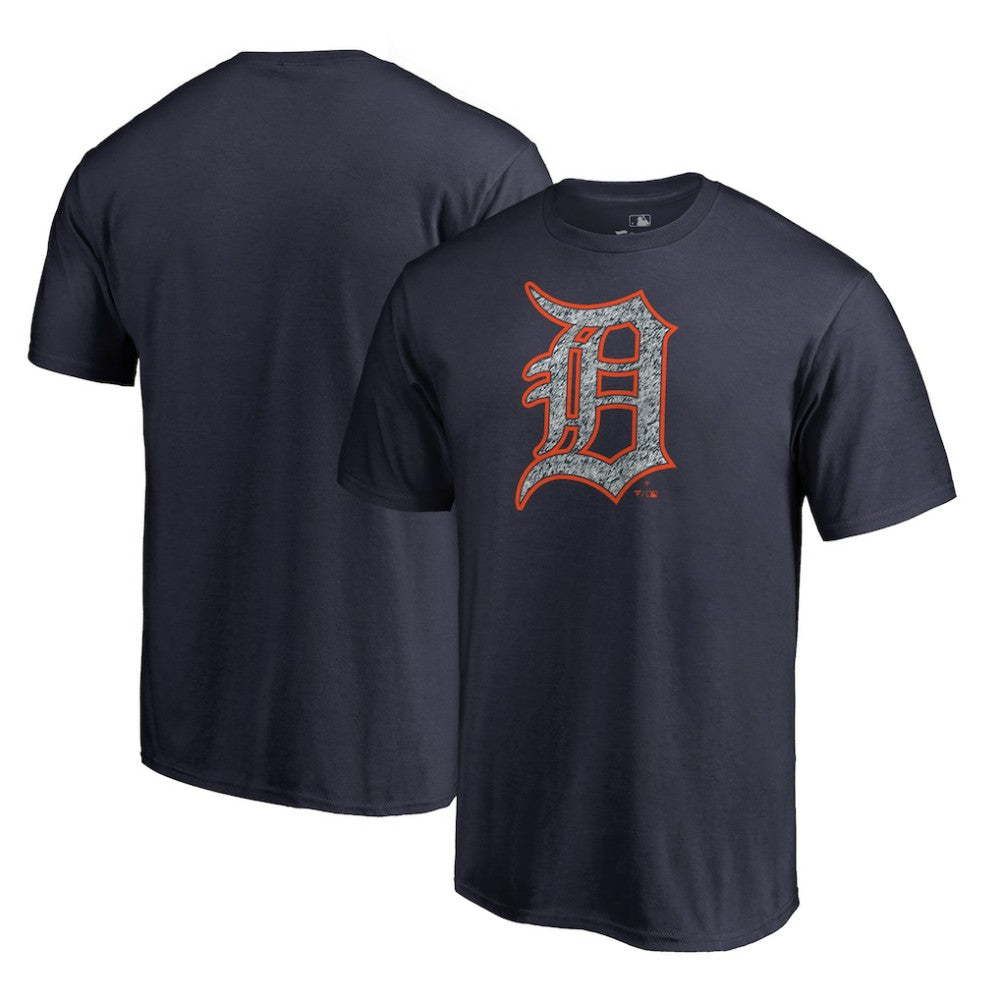 Detroit Tigers Static Logo T-Shirt Navy