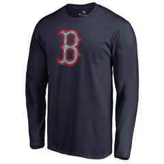 Boston Red Sox Static Logo Long Sleeve T-Shirt Navy