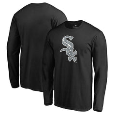 Chicago White Sox Static Logo Long Sleeve T-Shirt Black