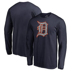 Detroit Tigers Static Logo Long Sleeve T-Shirt Navy