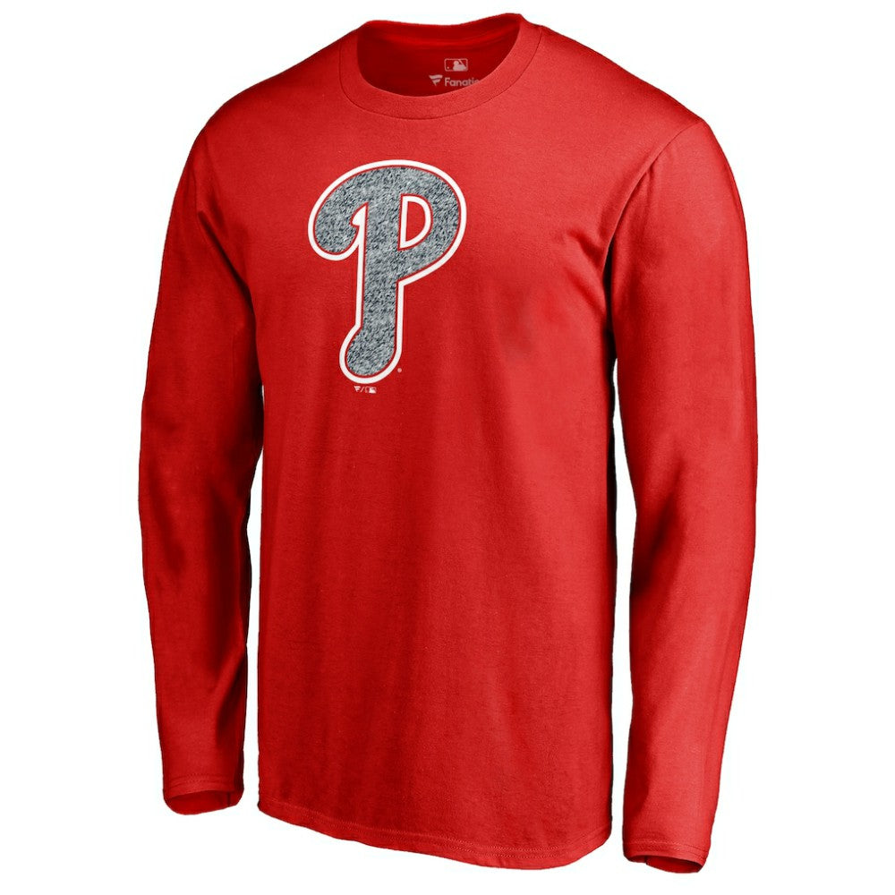 Philadelphia Phillies Static Logo Long Sleeve T-Shirt Red