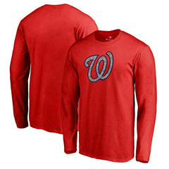 Washington Nationals Static Logo Long Sleeve T-Shirt Red