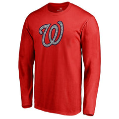 Washington Nationals Static Logo Long Sleeve T-Shirt Red