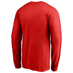 Washington Nationals Static Logo Long Sleeve T-Shirt Red