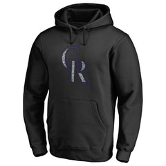 Colorado Rockies Static Logo Pullover Hoodie Black