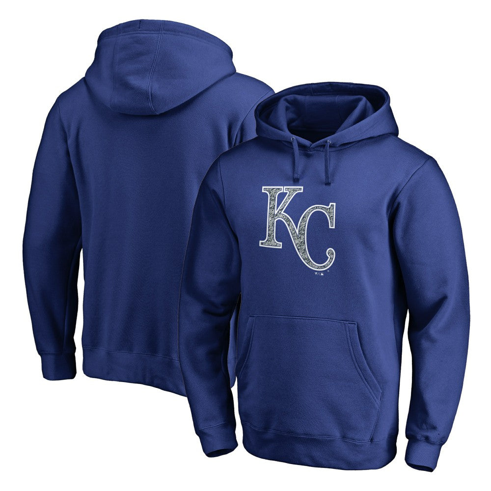 Kansas City Royals Static Logo Pullover Hoodie Royal
