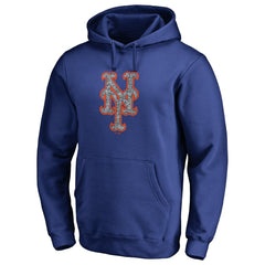 New York Mets Static Logo Pullover Hoodie Royal
