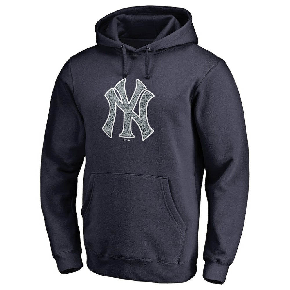 New York Yankees Static Logo Pullover Hoodie Navy