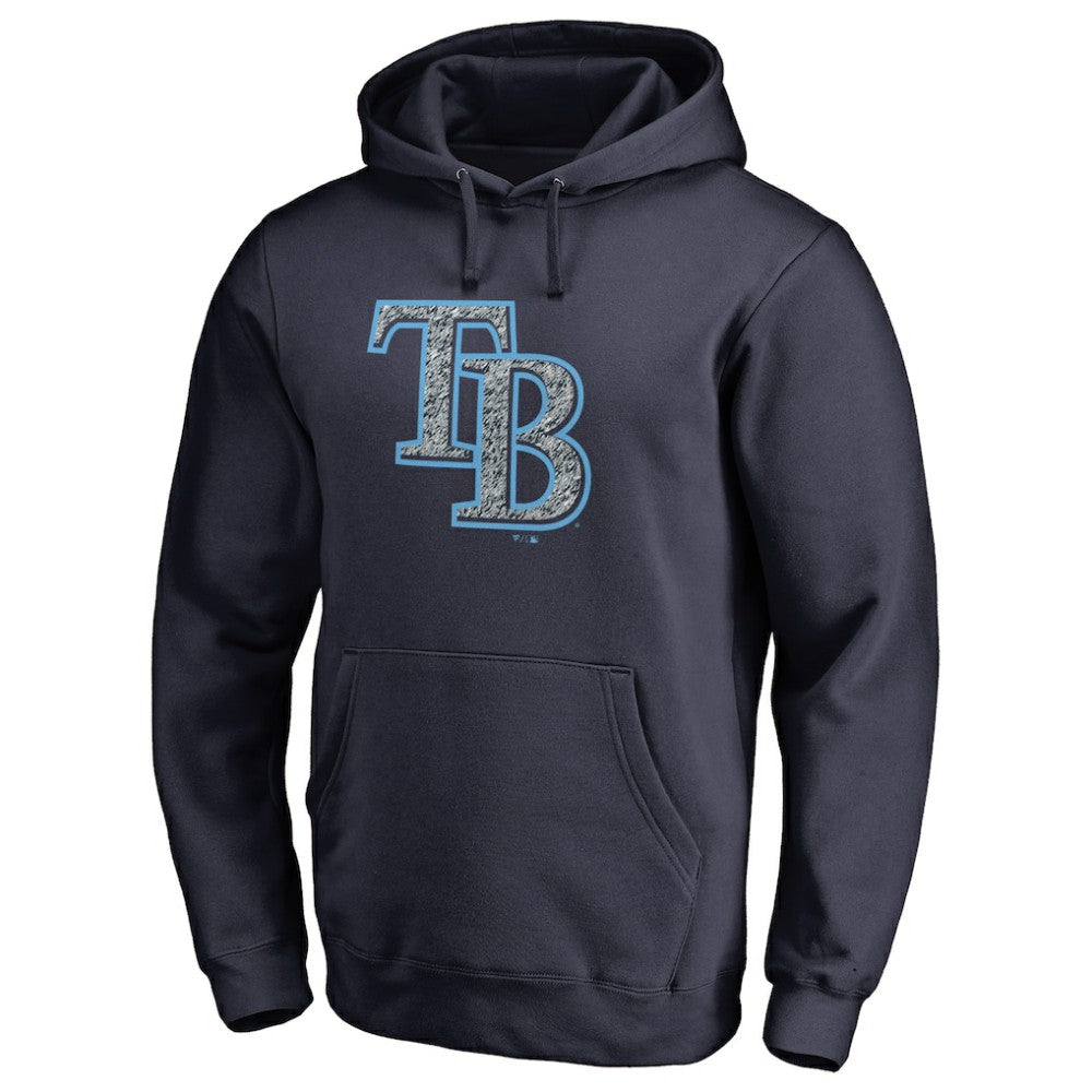 Tampa Bay Rays Static Logo Pullover Hoodie Navy