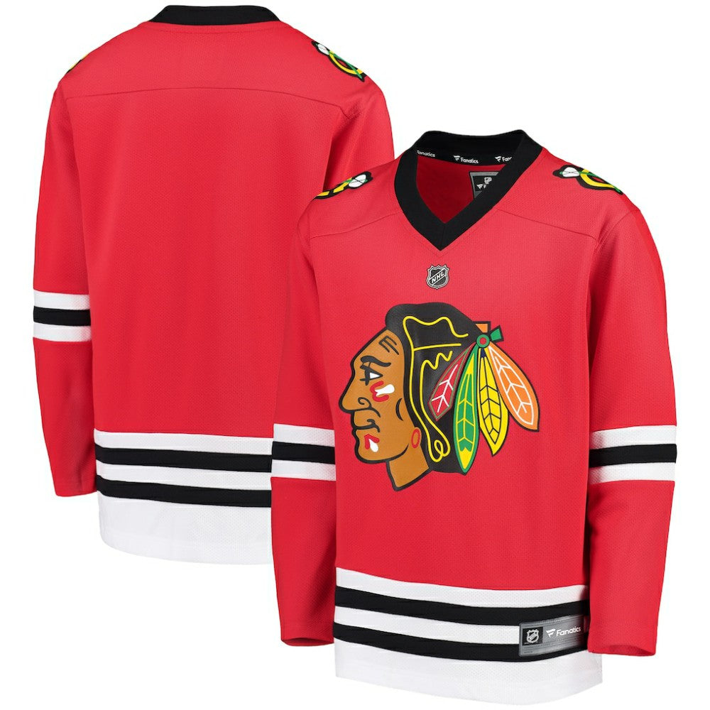 Chicago Blackhawks Fanatics Youth Home Replica Blank Jersey - Red Jerseys
