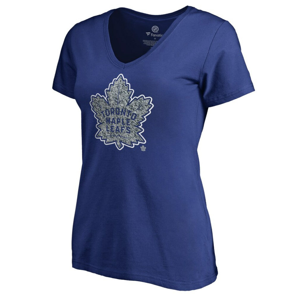 Toronto Maple Leafs Women's Static Logo V-Neck T-Shirt - Royal T-shirts