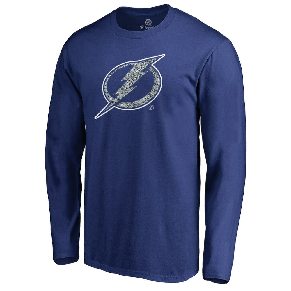 Tampa Bay Lightning Static Logo Long Sleeve T-Shirt - Blue T-shirts