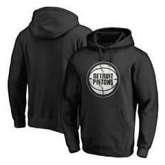 Detroit Pistons Marble Logo Pullover Hoodie - Black on sale