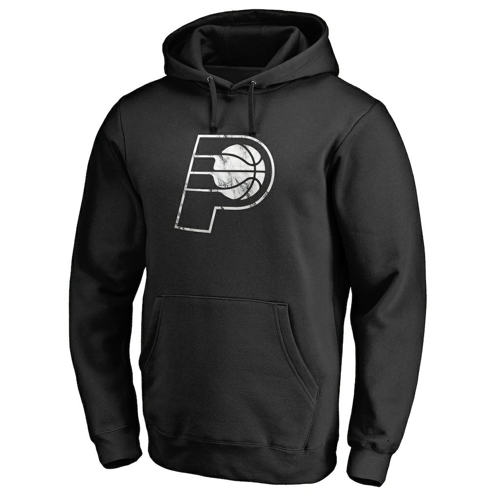 Indiana Pacers Marble Logo Pullover Hoodie - Black sale