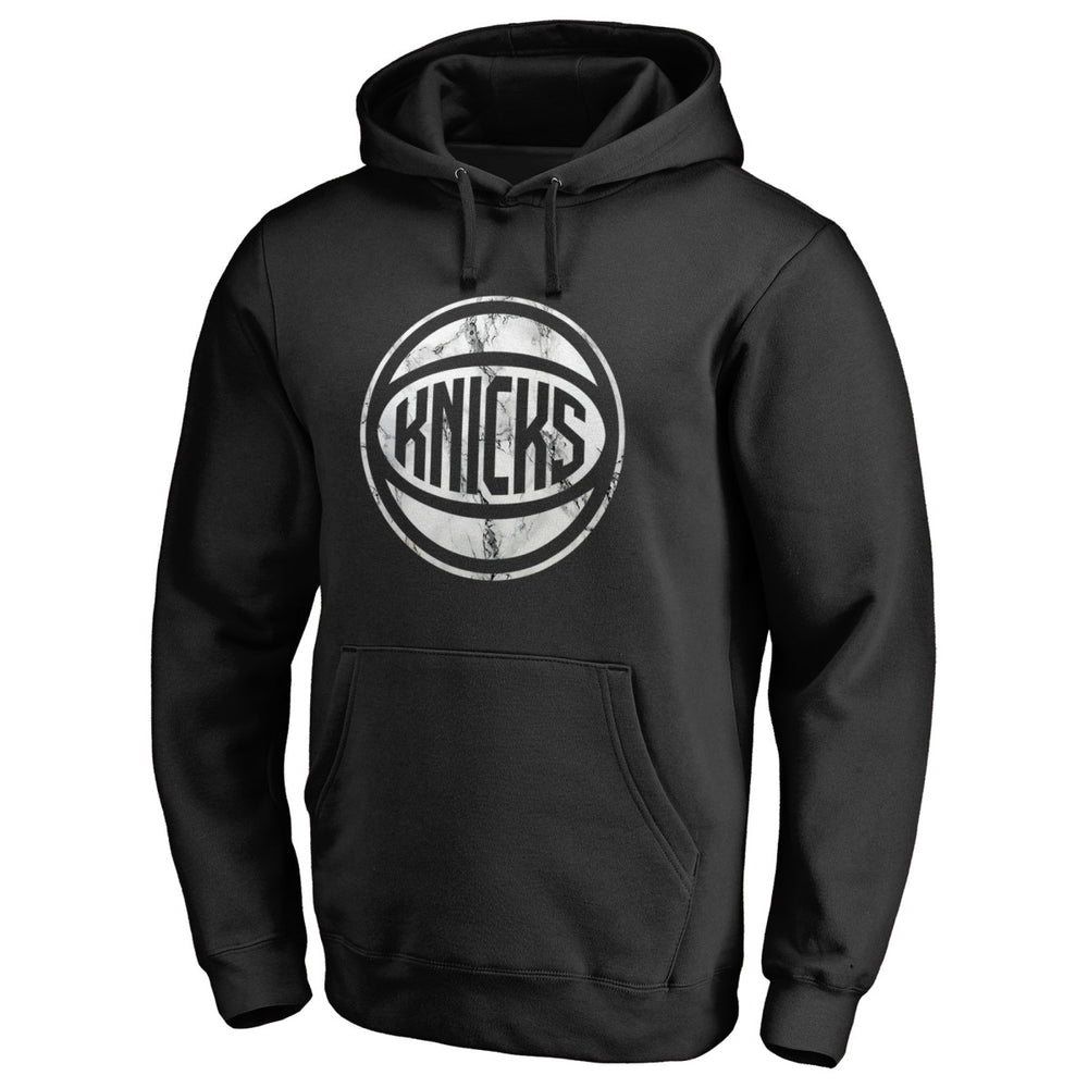 New York Knicks Marble Logo Pullover Hoodie - Black outlet