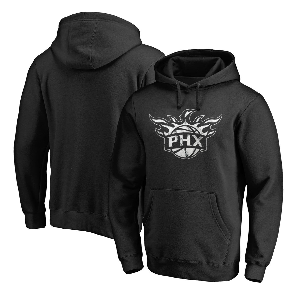 Phoenix Suns Marble Logo Pullover Hoodie - Black outlet