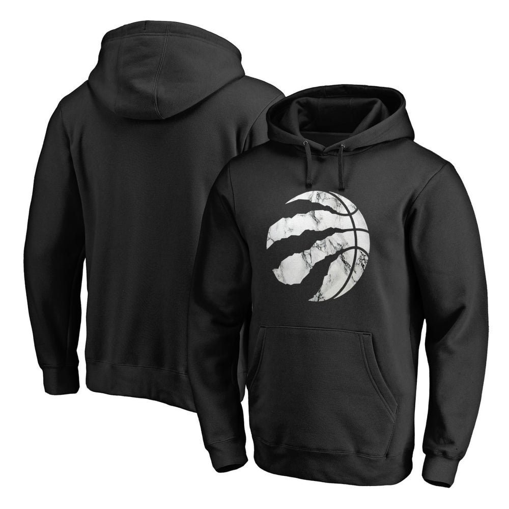 Toronto Raptors Marble Logo Pullover Hoodie - Black outlet