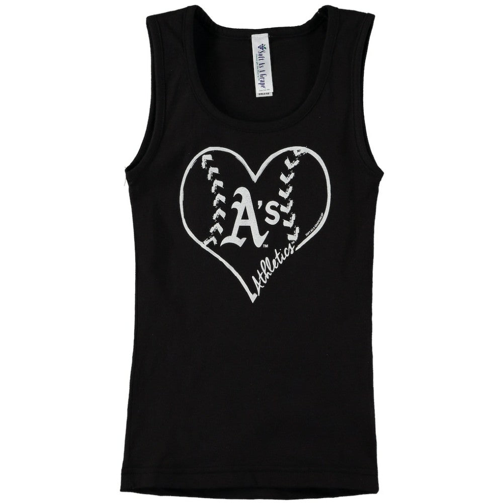 Athletics Soft as a Grape Youth Cotton Tank Top Black