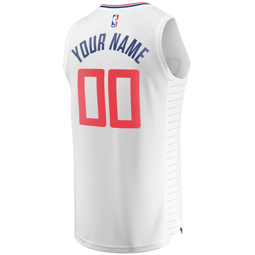 LA Clippers Youth Fast Break Custom Replica Jersey White - Association Edition outlet