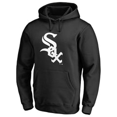 Chicago White Sox Official Wordmark Fitted Pullover Hoodie Black