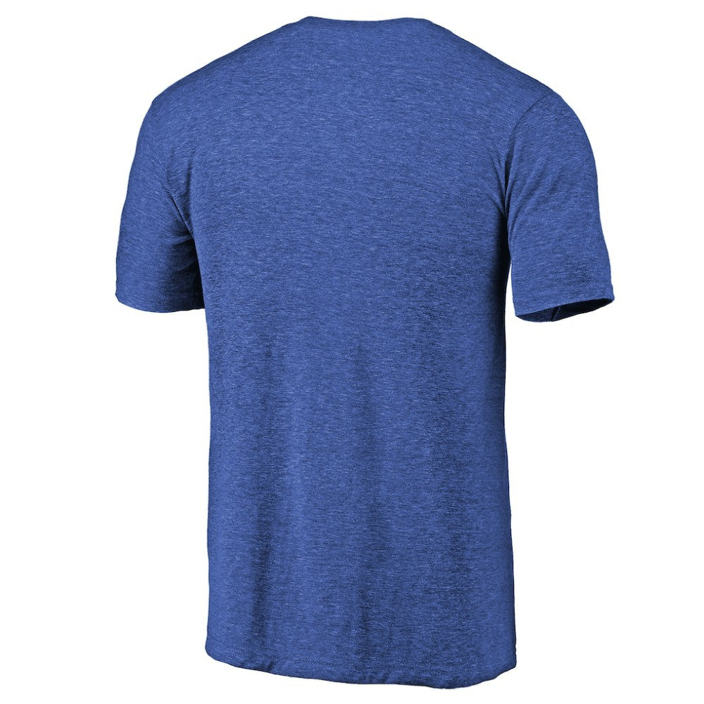 New York Islanders Throwback Vintage Logo Tri-Blend T-Shirt - Royal T-shirts