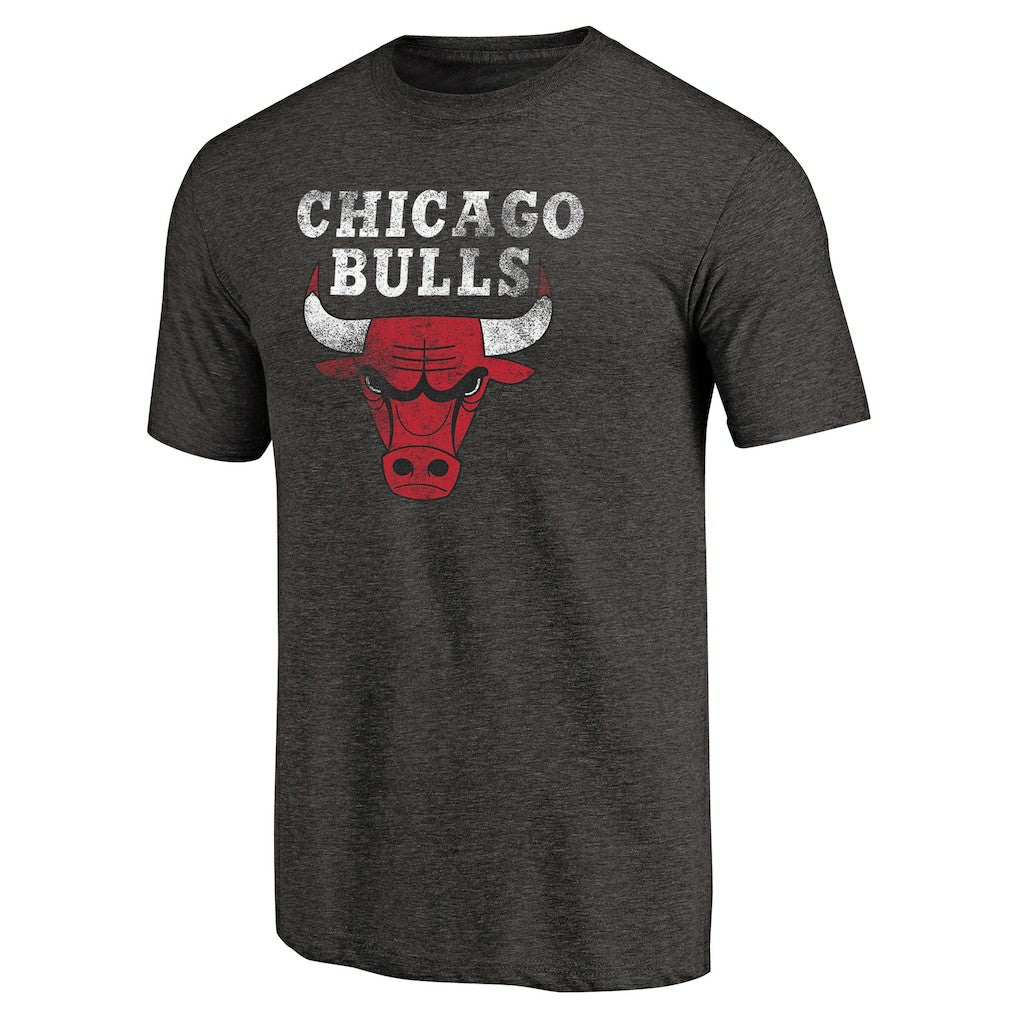 Chicago Bulls Distressed Logo Tri-Blend T-Shirt sale - Black for sale
