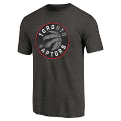 Toronto Raptors Distressed Logo Tri-Blend T-Shirt - Black sale