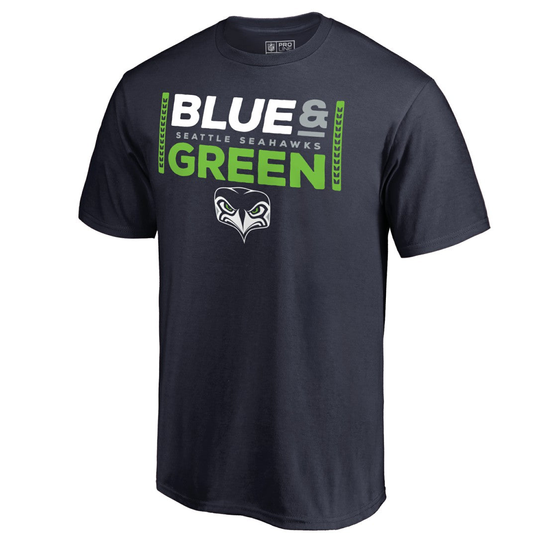 Seattle Seahawks Alternate Team Logo Gear Blue & Green T-Shirt - College Navy for sale