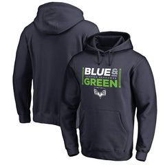 Seattle Seahawks Alternate Team Logo Gear Blue & Green Pullover Hoodie - College Navy outlet