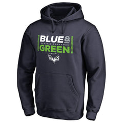 Seattle Seahawks Alternate Team Logo Gear Blue & Green Pullover Hoodie - College Navy outlet