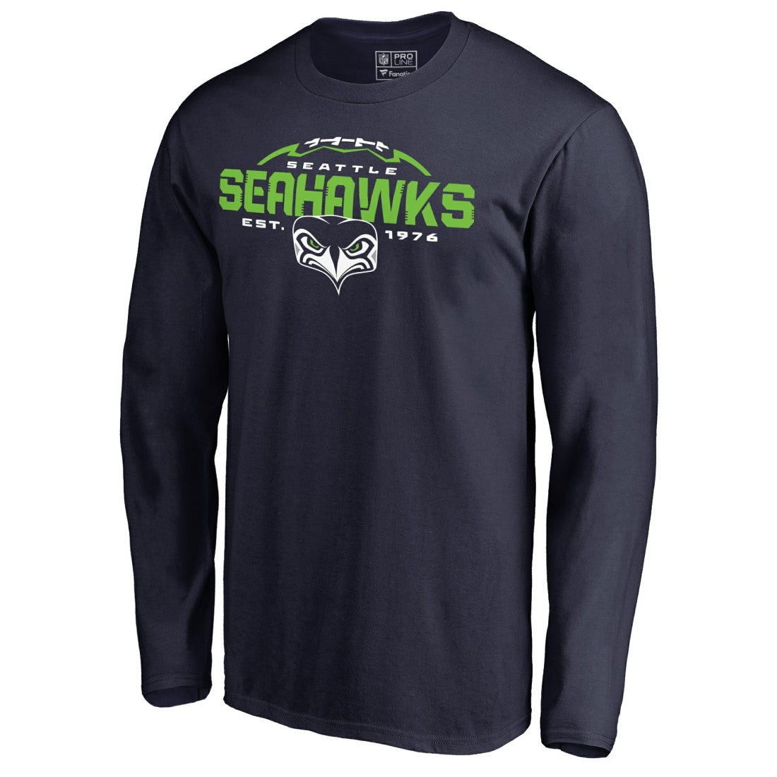 Seattle Seahawks Alternate Team Logo Gear Flea Flicker Long Sleeve T-Shirt - College Navy sale