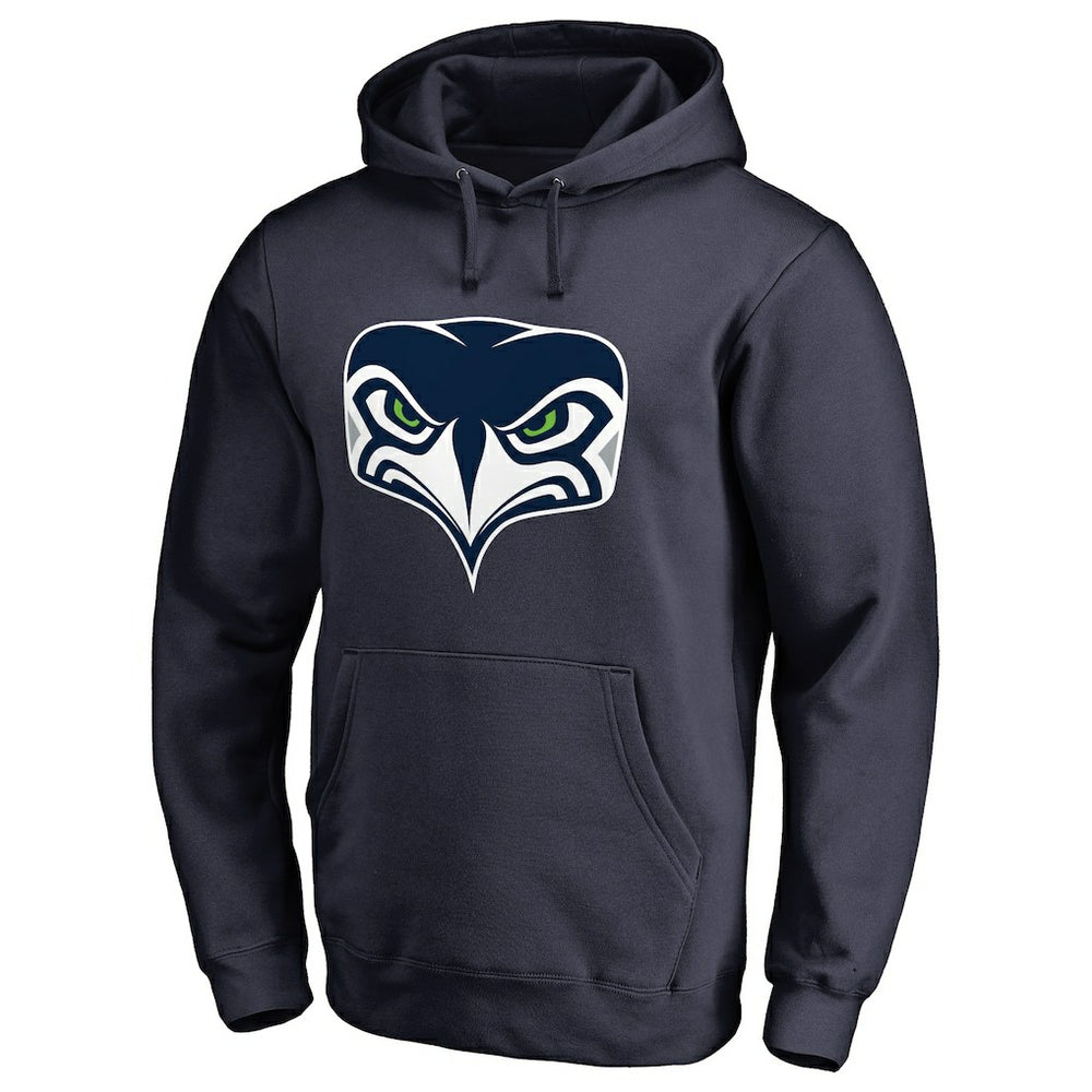 Seattle Seahawks Alternate Team Logo Gear Pullover Hoodie - Navy cheap