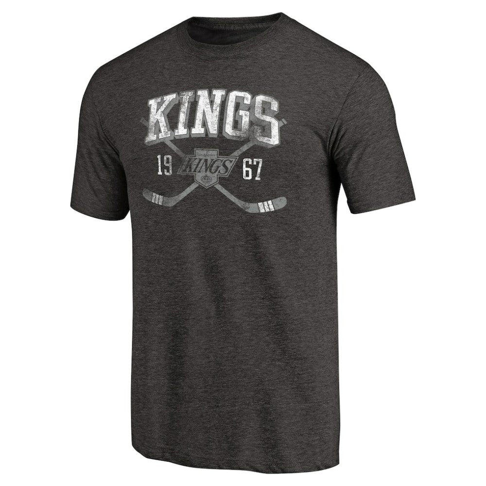 Los Angeles Kings Vintage Collection Line Shift Tri-Blend T-Shirt - Black T-shirts