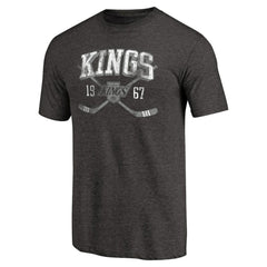 Los Angeles Kings Vintage Collection Line Shift Tri-Blend T-Shirt - Black T-shirts