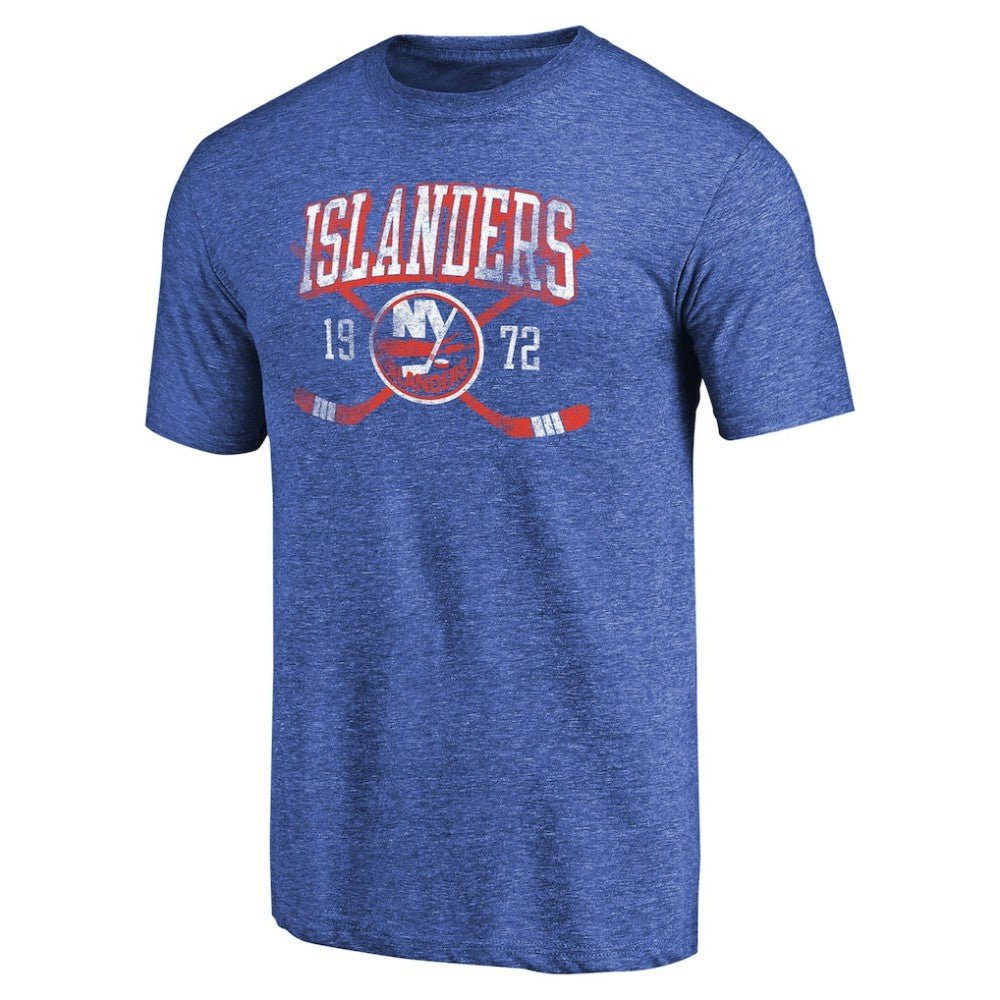 New York Islanders Vintage Collection Line Shift Tri-Blend T-Shirt - Royal T-shirts