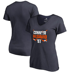 Connor McDavid Edmonton Oilers Women's Hometown Collection CM97 V-Neck T-Shirt - Navy T-shirts