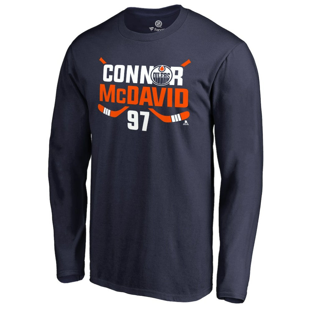 Connor McDavid Edmonton Oilers Hometown Collection CM97 Long Sleeve T-Shirt - Navy T-shirts
