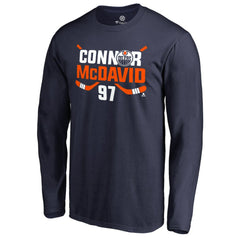 Connor McDavid Edmonton Oilers Hometown Collection CM97 Long Sleeve T-Shirt - Navy T-shirts