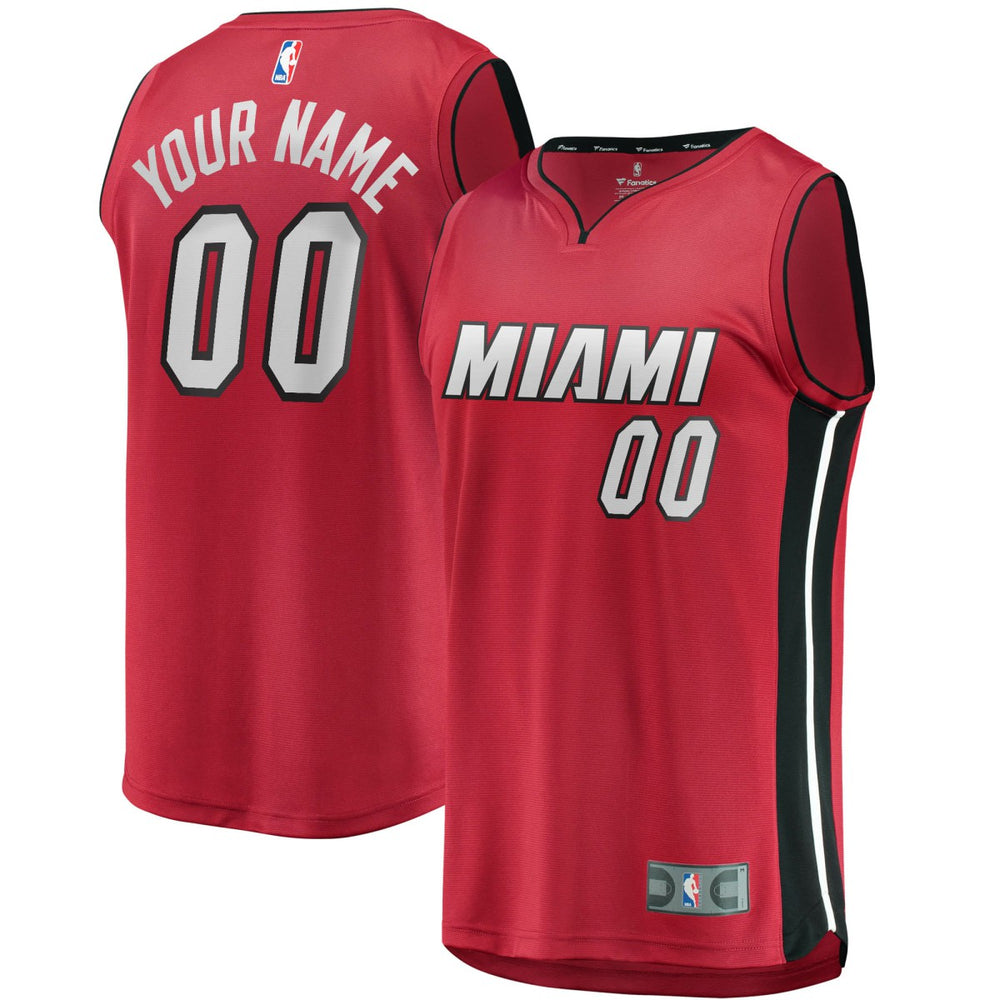 Miami Heat Youth Fast Break Replica Custom Jersey Red - Statement Edition sale