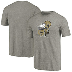 New Orleans Saints Throwback Logo Tri-Blend T-Shirt - Ash online