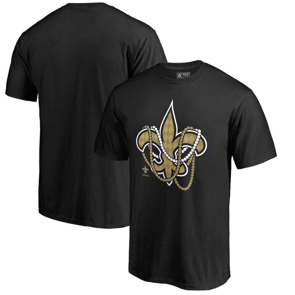 New Orleans Saints Beads Hometown Collection T-Shirt - Black discount