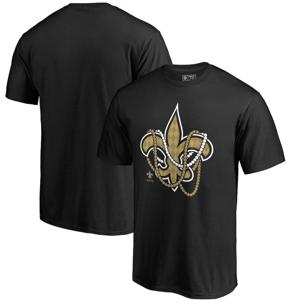 New Orleans Saints Beads Hometown Collection T-Shirt - Black discount