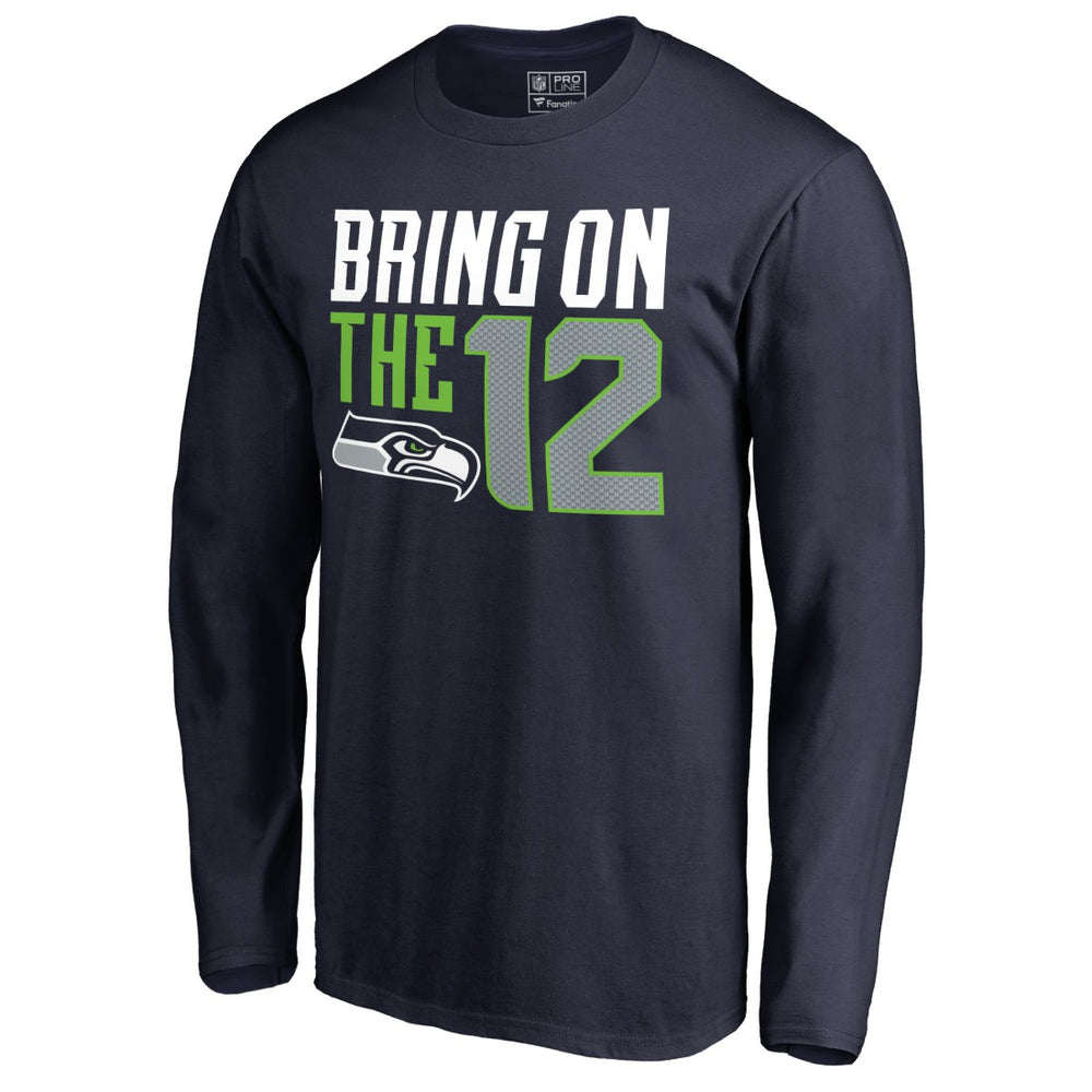 Seattle Seahawks Hometown Collection Long Sleeve T-Shirt - College Navy discount