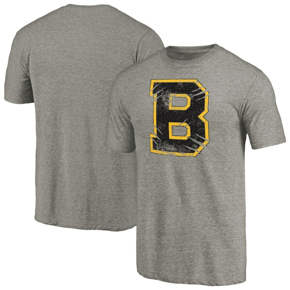 Boston Bruins Hometown Collection Tri-Blend T-Shirt - Gray T-shirts