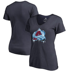Colorado Avalanche Women's Fan Favorite Team Slogan V-Neck T-Shirt - Navy T-shirts