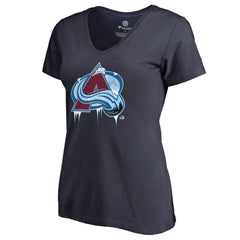 Colorado Avalanche Women's Fan Favorite Team Slogan V-Neck T-Shirt - Navy T-shirts