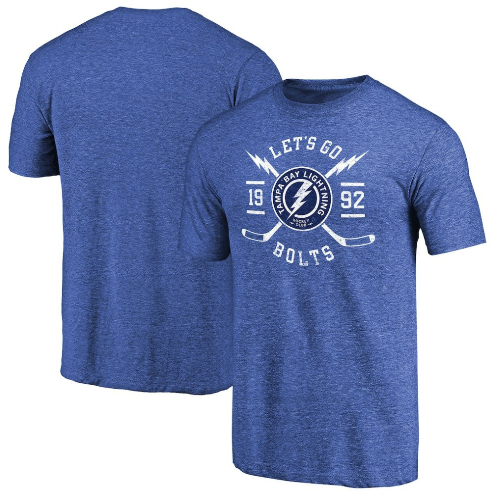 Tampa Bay Lightning Hometown Collection Tri-Blend T-Shirt - Blue T-shirts