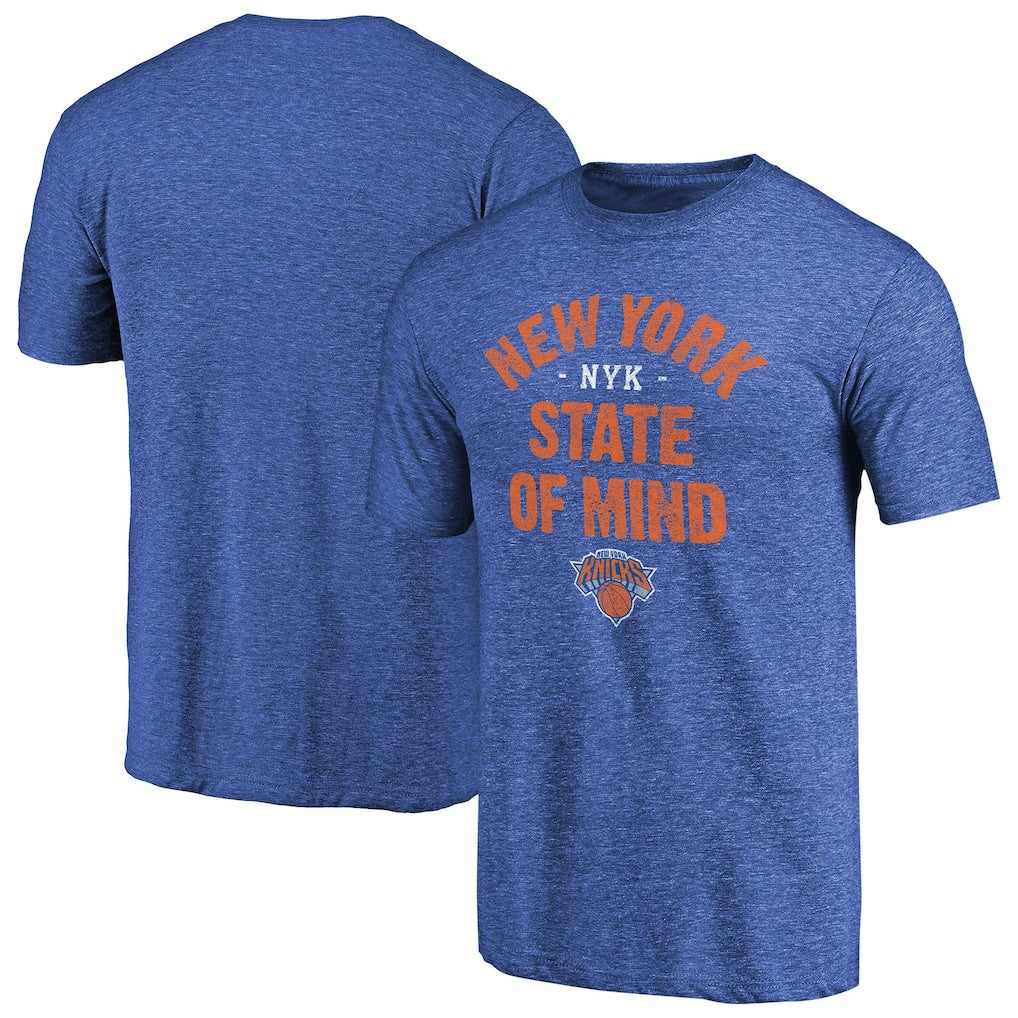 New York Knicks New York State Hometown Collection Tri-Blend T-Shirt - Royal for sale