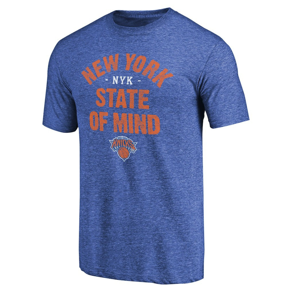 New York Knicks New York State Hometown Collection Tri-Blend T-Shirt - Royal for sale